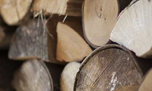 Close up of some wood logs